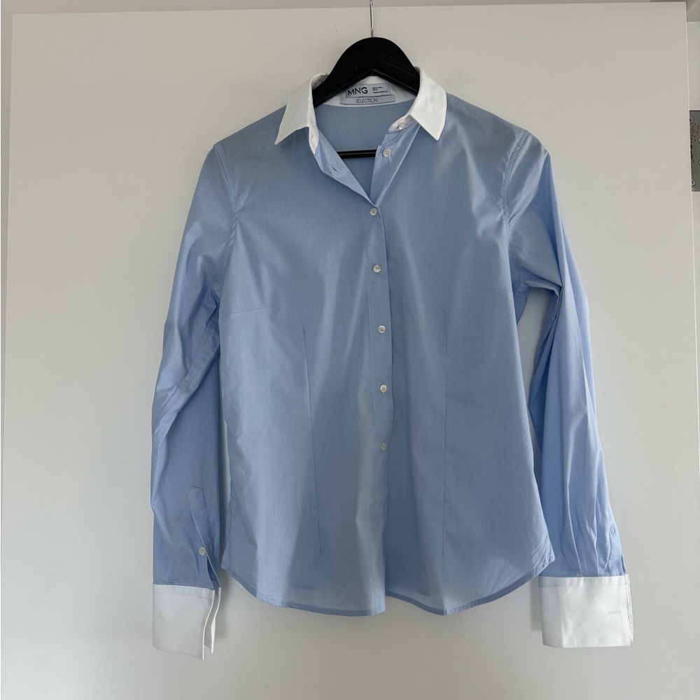 Mango Oxford Button Down Shirt